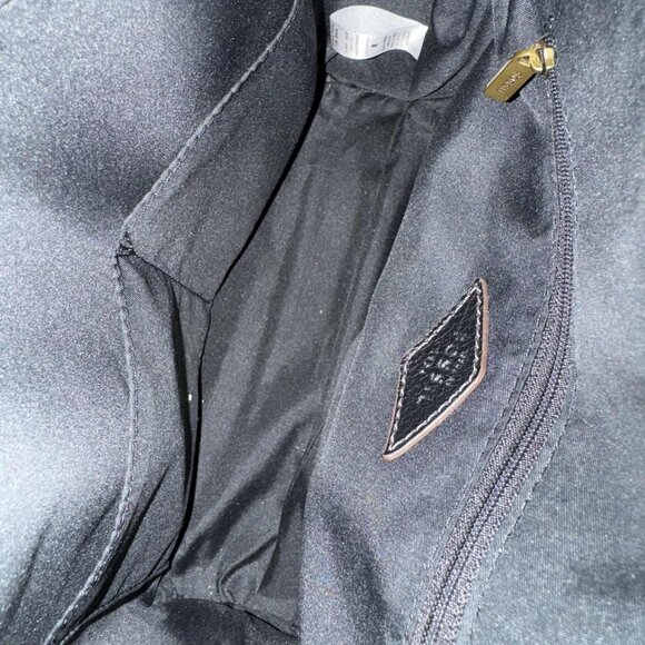 Fossil Avondale Black Leather Satchel Handbag Brass Hardware Excellent - Picture 14 of 16